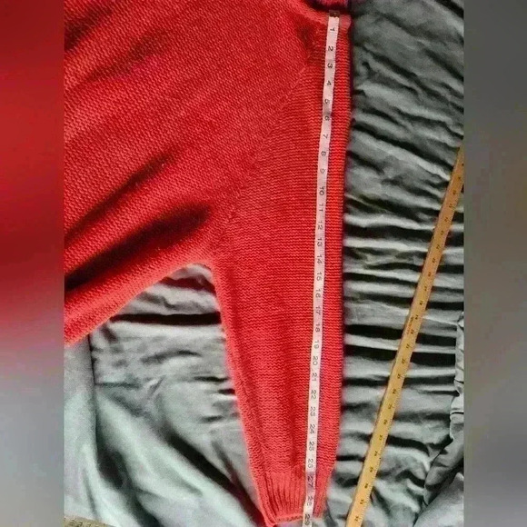 VTG Crazy Horse Red Knit Sweater sz Lg - Picture 2 of 7